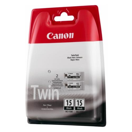 Canon inktcartridge zwart (8190A002 / BCI15BK) (Dual-Pack)