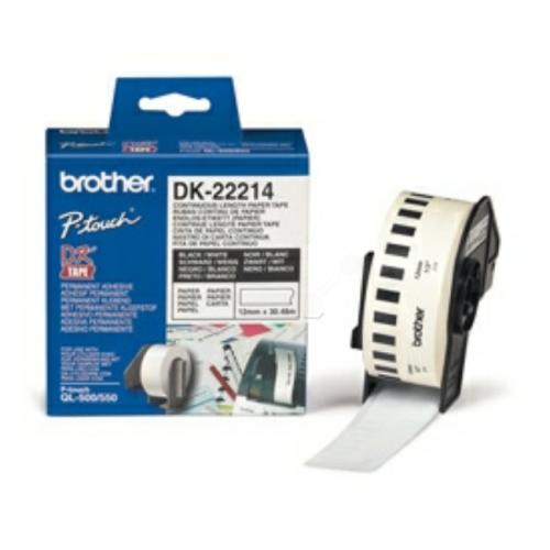 Brother etiketten wit (DK22214), 12mm
