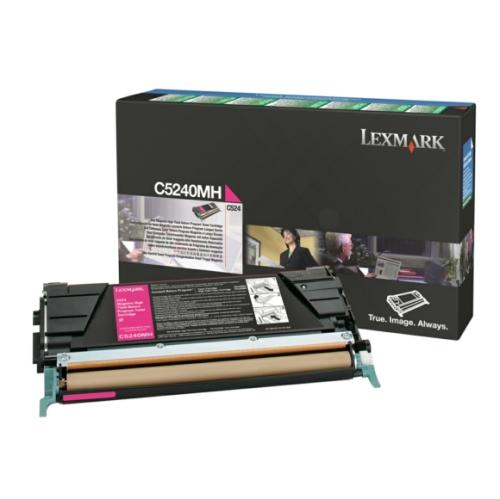 Lexmark toner magenta (C5240MH / 00C5240MH) (Return, hoge capaciteit)