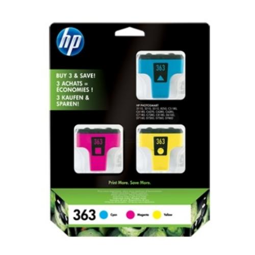 HP inktcartridge cyaan / magenta / geel (CB333EE / 363) (multipack)