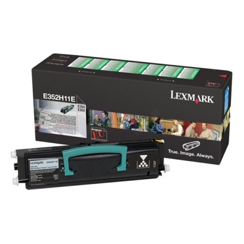 Lexmark toner zwart (E352H11E / 0E352H11E) (Return, hoge capaciteit)