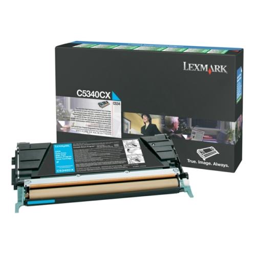 Lexmark toner cyaan (C5340CX / 00C5340CX) (Return, hoge capaciteit)