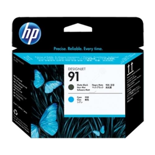 HP printkop zwart mat / cyaan (C9460A / 91)