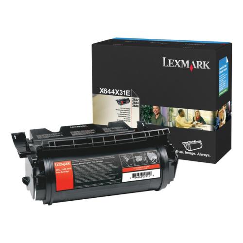 Lexmark toner zwart (X644X31E / 0X644X31E) (hoge capaciteit)