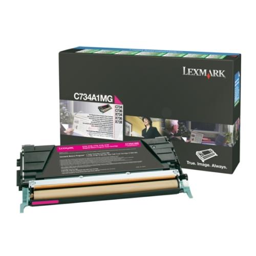 Lexmark toner magenta (C734A1MG / 0C734A1MG) (Return)