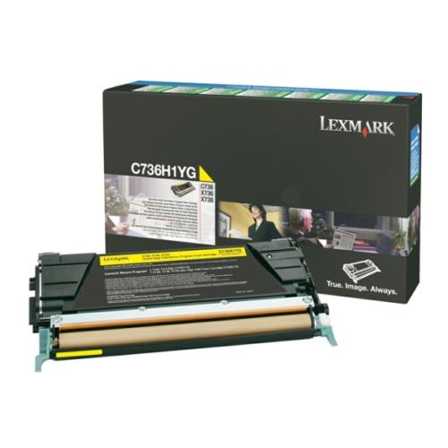 Lexmark toner geel (C736H1YG / 0C736H1YG) (Return)