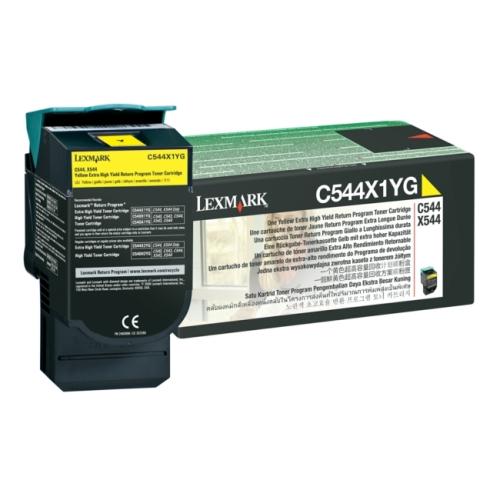 Lexmark toner geel (C544X1YG / 0C544X1YG) (Return, hoge capaciteit)