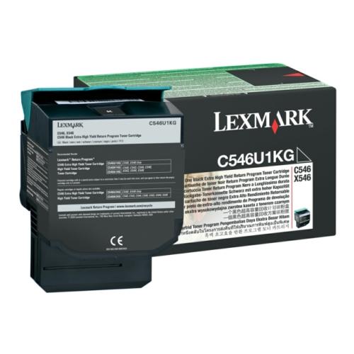 Lexmark toner zwart (C546U1KG / 0C546U1KG) (Return, hoge capaciteit)