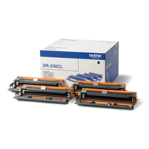 Brother drum zwart / cyaan / magenta / geel (DR230CL) (value kit)