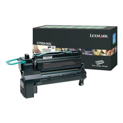 Lexmark toner zwart (C792A1KG / 0C792A1KG) (Return)