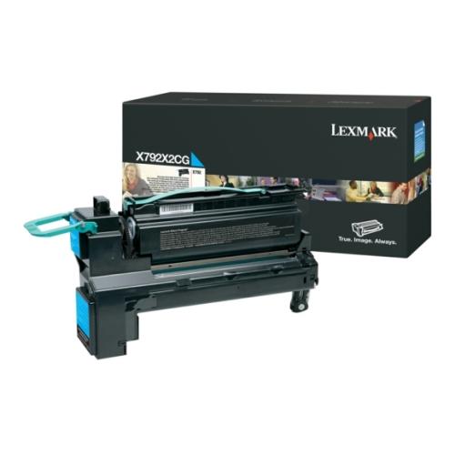 Lexmark toner cyaan (X792X2CG / 0X792X2CG) (hoge capaciteit)