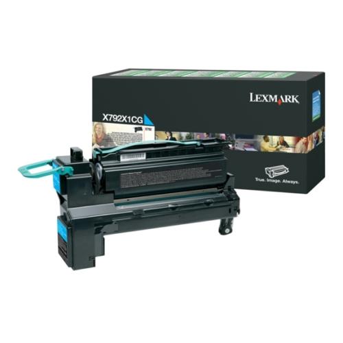 Lexmark toner cyaan (X792X1CG / 0X792X1CG) (Return)