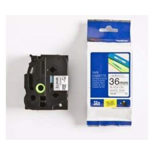 Brother tape zwart op wit (TZE261), 36mm, gelamineerd