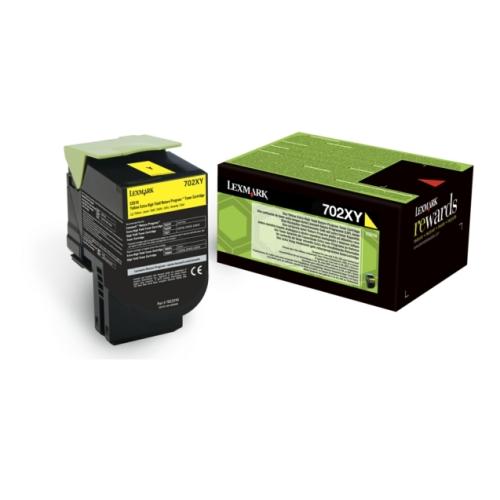 Lexmark toner geel (70C2XY0 / 702XY) (Return, hoge capaciteit)