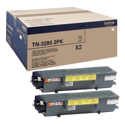 Brother toner zwart (TN32802PK / TN3280TWIN) (Dual-Pack)