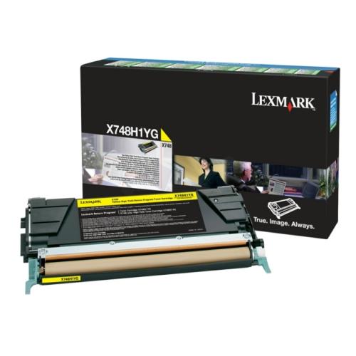 Lexmark toner geel (X748H1YG / 0X748H1YG) (Return)