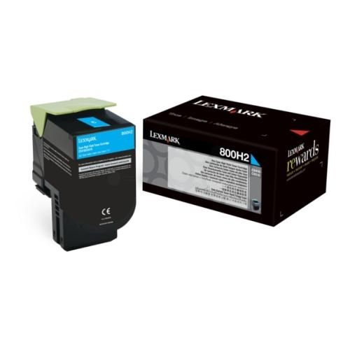 Lexmark toner cyaan (80C0H20 / 800H2)