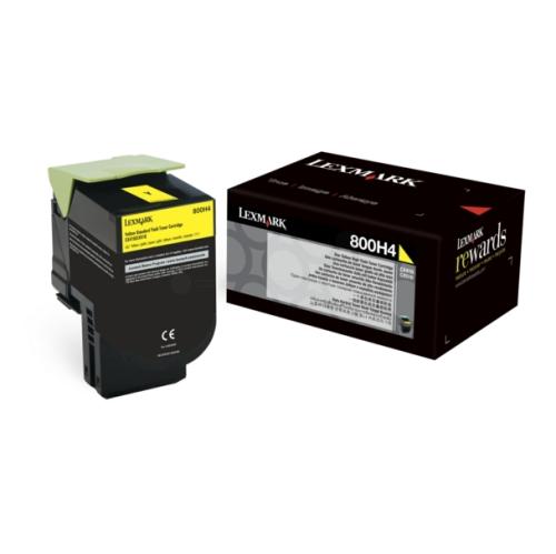 Lexmark toner geel (80C0H40 / 800H4)