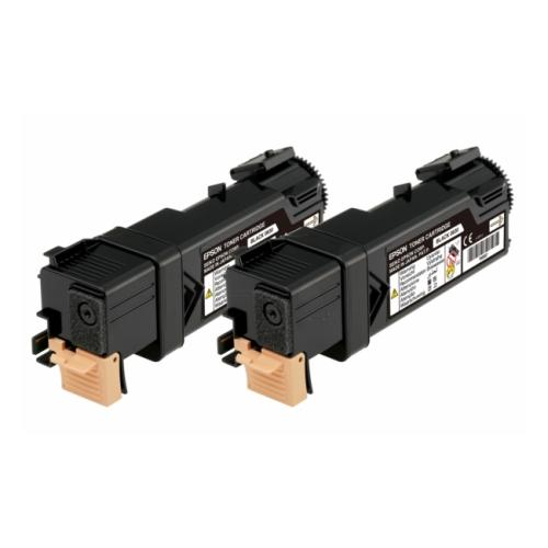 Epson toner zwart (C13S050631 / 0630) (Dual-Pack)