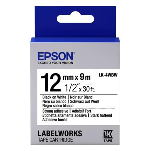 Epson lint zwart / wit (C53S654016 / LK4WBW)