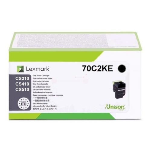 Lexmark toner zwart (70C20KE / 702K)
