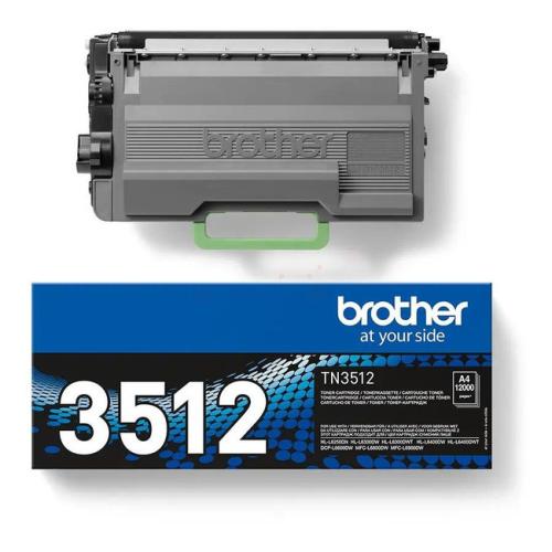 Brother toner zwart (TN3512) (hoge capaciteit)