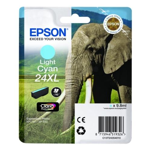 Epson inktcartridge cyaan foto (C13T24354012 / 24XL) (hoge capaciteit)