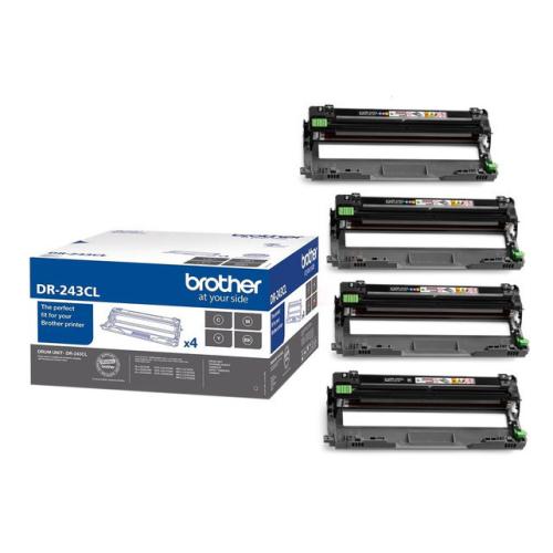 Brother drum zwart / cyaan / magenta / geel (DR243CL) (value pack)