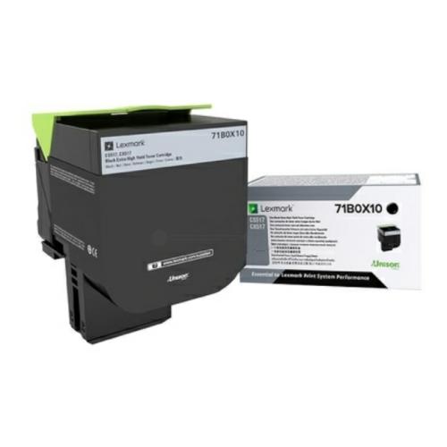 Lexmark toner zwart (71B0X10 / 071B0X10) (hoge capaciteit)