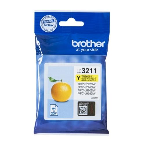 Brother inktcartridge geel (LC3211Y)