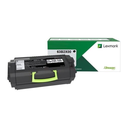 Lexmark toner zwart (63B2X00 / 063B2X00) (Return, hoge capaciteit)
