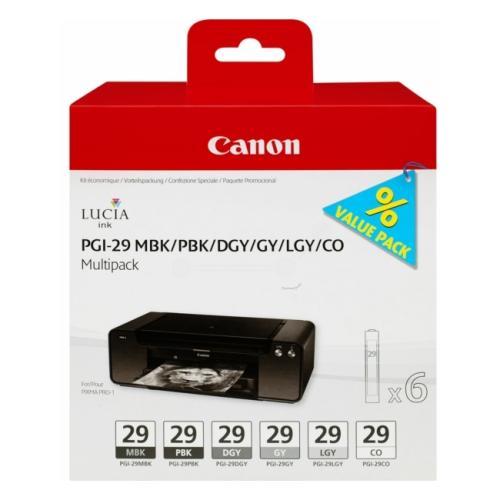 Canon inktcartridge zwarte foto / zwart mat / grijs / optimizer (4868B018 / PGI29) (multipack)
