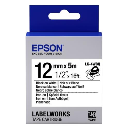 Epson etiketten zwart / wit (C53S654024 / LK4WBQ)