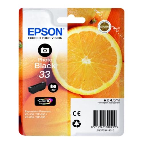 Epson inktcartridge zwarte foto (C13T33414012 / 33)