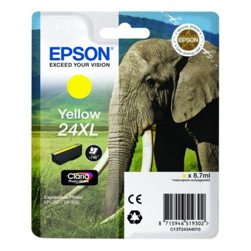 Epson inktcartridge geel (C13T24344012 / 24XL) (hoge capaciteit)