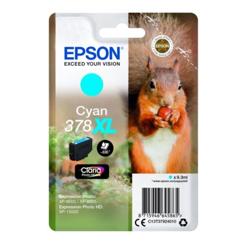 Epson inktcartridge cyaan (C13T37924010 / 378XL) (hoge capaciteit)