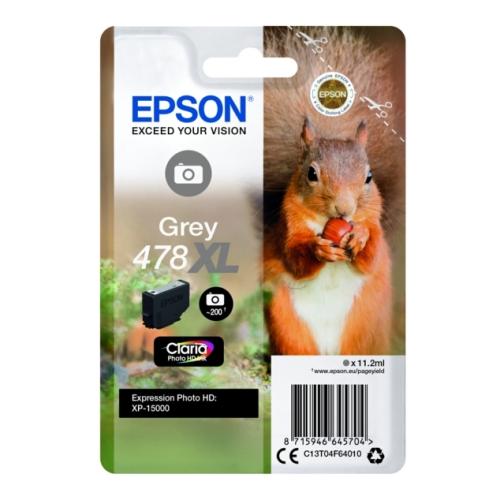 Epson inktcartridge grijs (C13T04F64010 / 478XL) (hoge capaciteit)