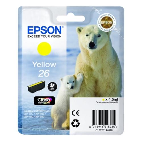 Epson inktcartridge geel (C13T26144012 / 26)
