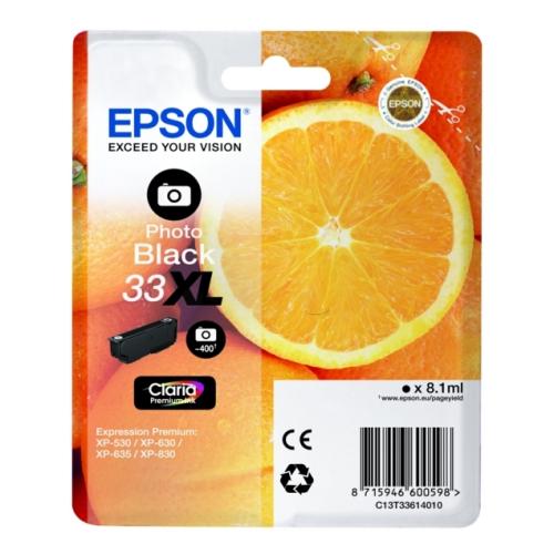 Epson inktcartridge zwarte foto (C13T33614012 / 33XL) (hoge capaciteit)