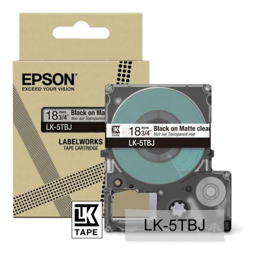 Epson etiketten zwart / transparant (C53S672066 / LK5TBJ)