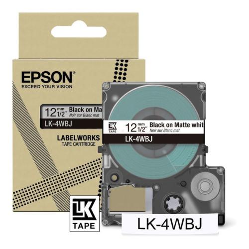 Epson etiketten zwart / wit (C53S672062 / LK4WBJ)