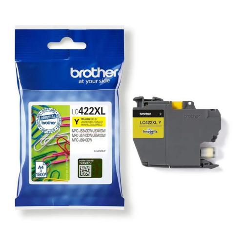 Brother inktcartridge geel (LC422XLY) (hoge capaciteit)