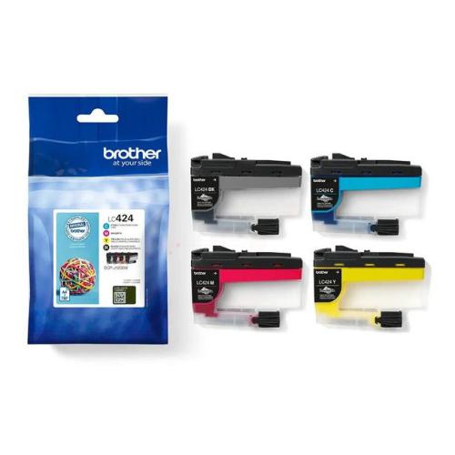 Brother inktcartridge zwart / cyaan / magenta / geel (LC424VAL) (multipack)