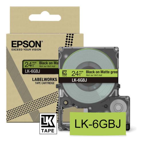 Epson etiketten zwart / transparant (C53S672079 / LK6GBJ)