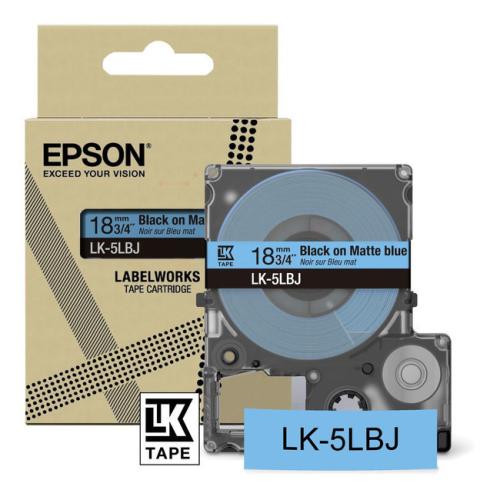 Epson etiketten zwart / blauw (C53S672081 / LK5LBJ)