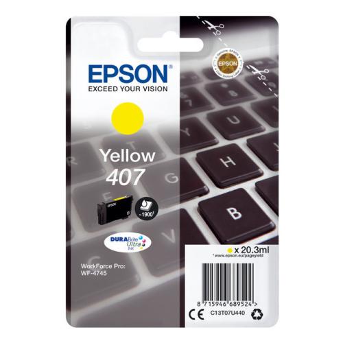 Epson inktcartridge geel (C13T07U440 / 407)