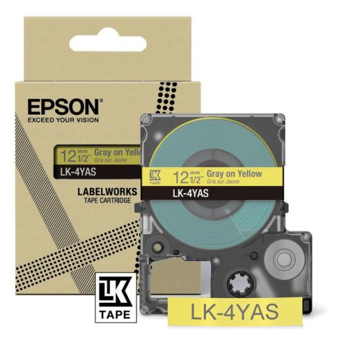 Epson etiketten gray/yellow (C53S672104 / LK4YAS)