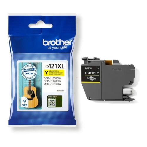 Brother inktcartridge geel (LC421XLY)
