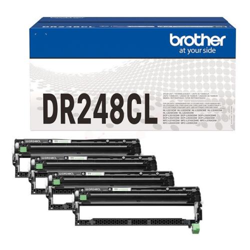 Brother drum zwart / cyaan / magenta / geel (DR248CL) (value pack)