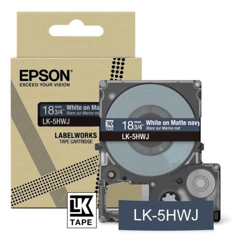 Epson etiketten blauw / wit (C53S672085 / LK5HWJ)